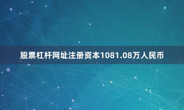 股票杠杆网址注册资本1081.08万人民币