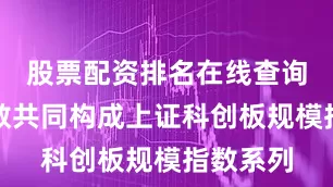股票配资排名在线查询三条指数共同构成上证科创板规模指数系列