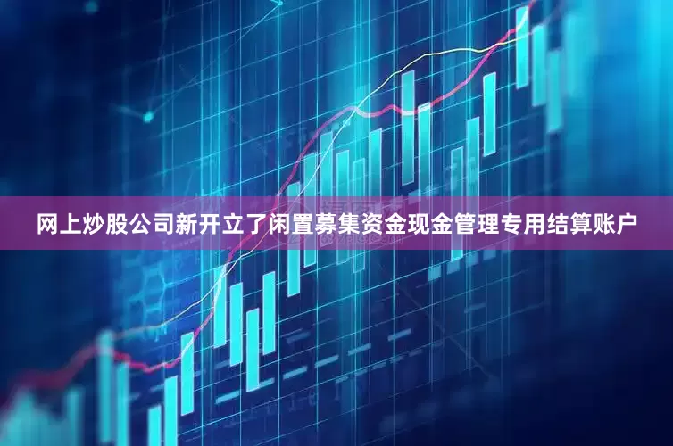 网上炒股公司新开立了闲置募集资金现金管理专用结算账户