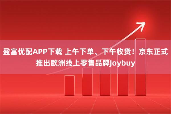 盈富优配APP下载 上午下单、下午收货！京东正式推出欧洲线上零售品牌Joybuy