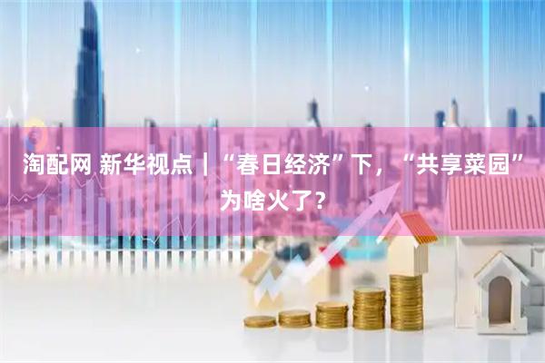 淘配网 新华视点｜“春日经济”下，“共享菜园”为啥火了？